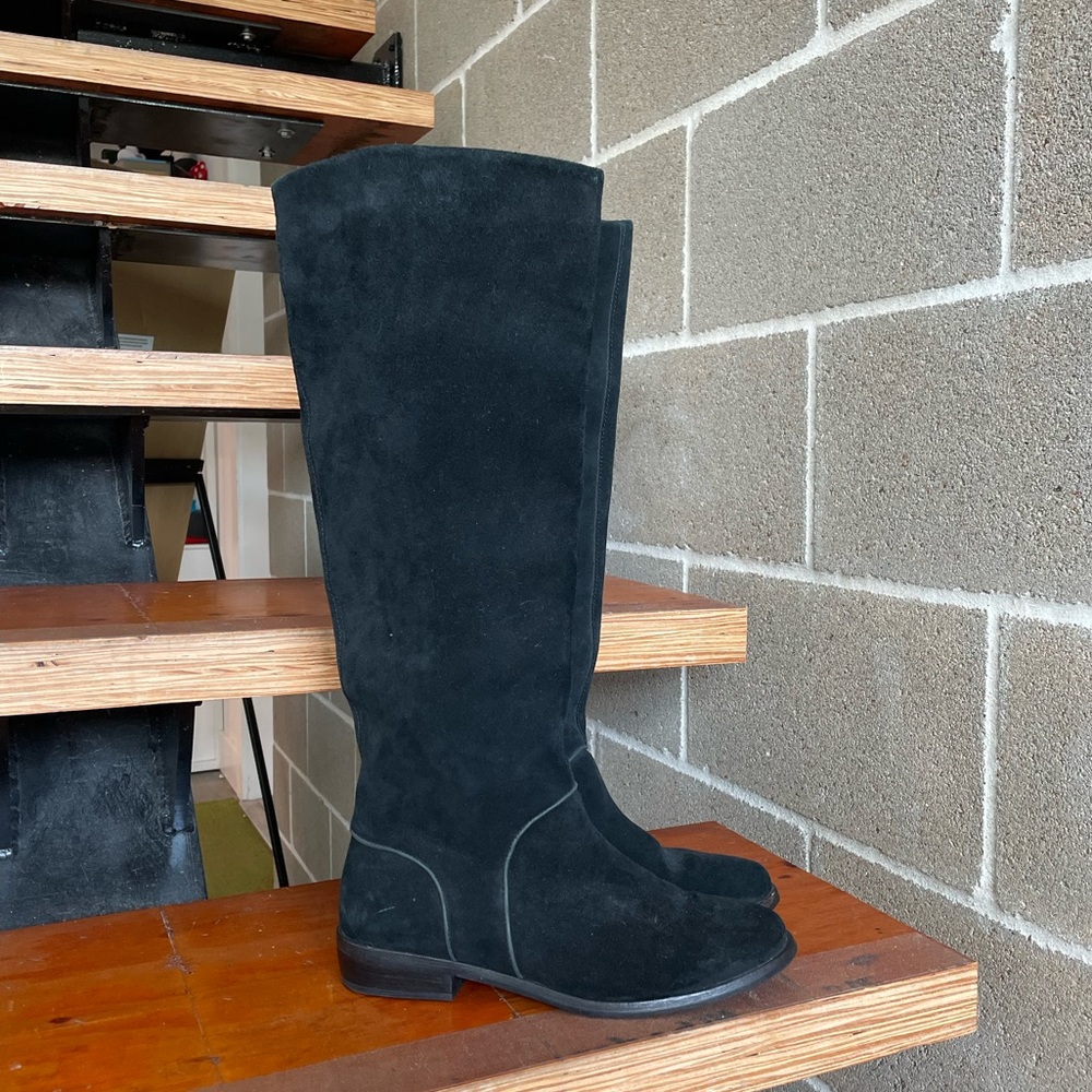 Women's UGG Gracen Suede Block Heel Riding Boots